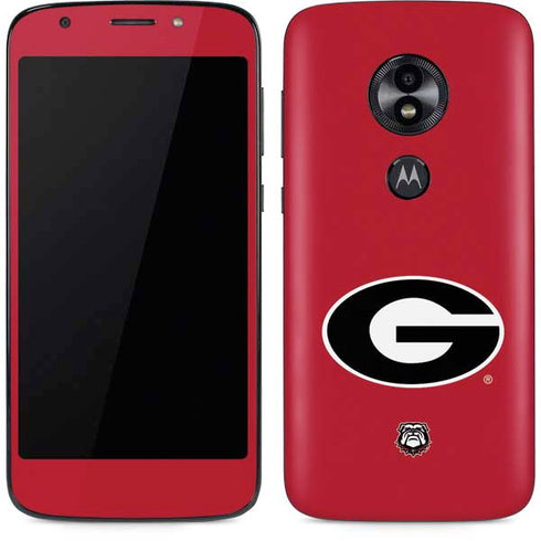 University of Georgia Logo Red Moto E5 Play Skin
